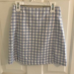 Brandy Melville Cara Skirt (Blue/White) Plaid